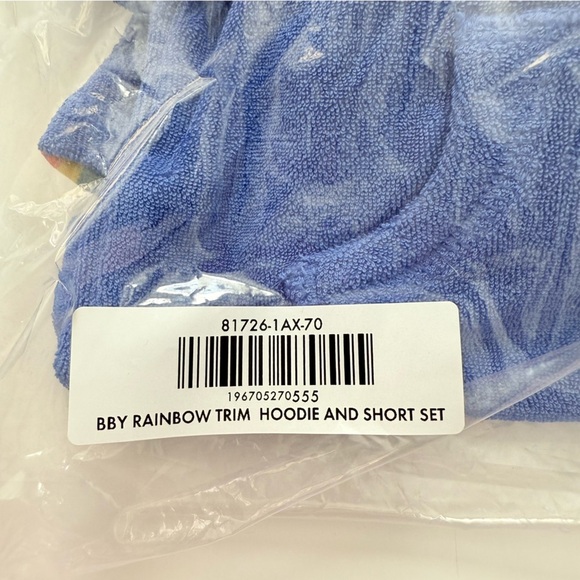 Hanna Andersson Baby boy Terry shorts and hoodie set 6-12 months - Picture 7 of 7